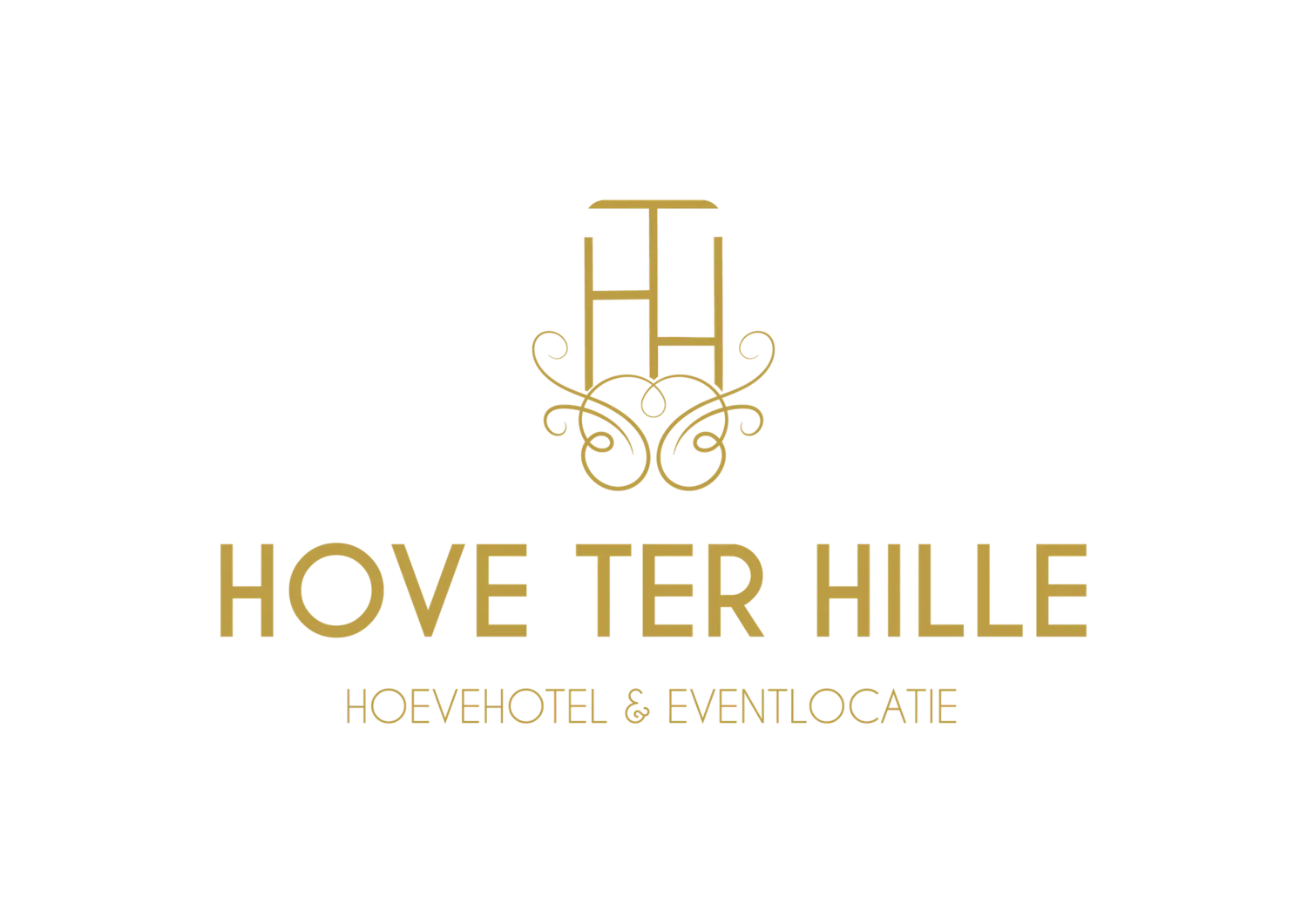 Logo van Hove ter Hille hoevehotel en eventlocatie in Jabbeke, een landelijke locatie voor events, teambuilding en overnachtingen