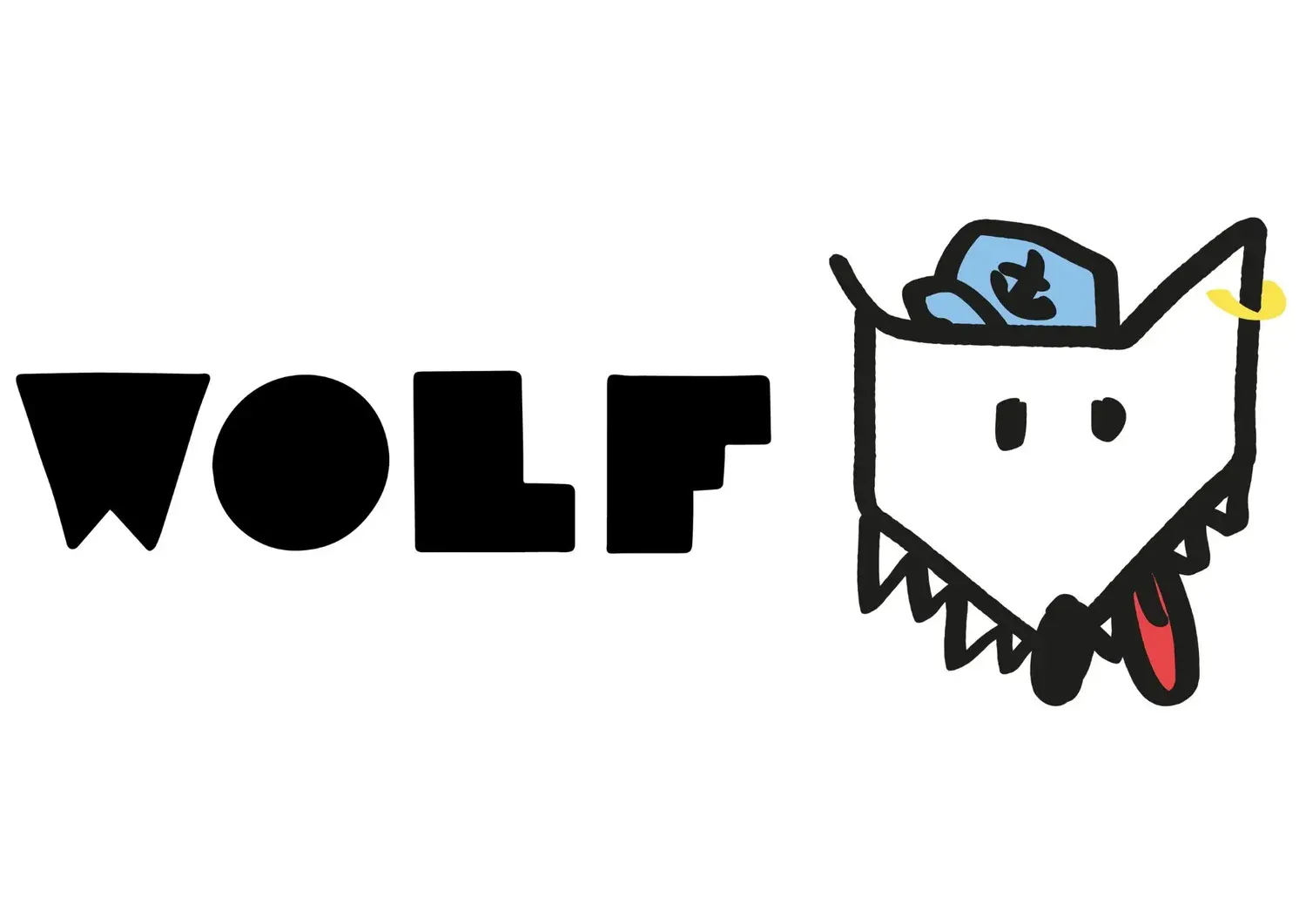 Het logo van Wolf in het Felix Pakhuis in Antwerpen, bekend voor foodconcepten en events